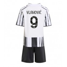 Juventus Dusan Vlahovic #9 Hjemmedraktsett Barn 2025-26 Kortermet (+ Korte bukser)